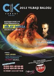 2012 Yılbaşı Gecesi CK Farabi Otel’de Muhteşem Show’u ve Performansıyla Nilay Dorsa Sizlerle Buluşacak
